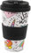 IDRINK® - Tasse à café RPET avec bouchon en silicone ouvrant, facile à porter 435 ml, Mug à emporter en plastique recyclé 8.7 x 8.7 x 15 cm ergonomique 435 ml (UNICORN)