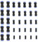 HUAZIZ 35 Pezzi Pneumatico Connettore Raccordo Pneumatico connettori per tubo dell'aria raccordi a innesto rapido a innesto Connettori in Plastica per Tubo(4mm 6mm 8mm 10mm 12mm 14mm 16mm)