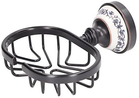 Porte-savon Mural Rétro Décoratif pour Cuisine Salle de Bain, Cuivre + Acier Inoxydable