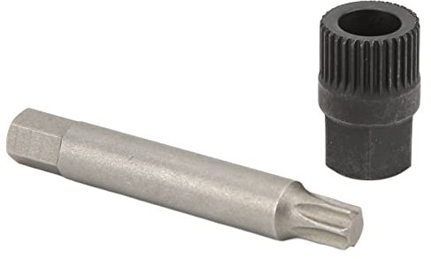 Alternateur Clé, Kit de Poulie D'alternateur et Outil de Réparation Kit de clé de Poulie D'alternateur 33 Dents Spline Sperceuse Extracteur de Mors Remplacement D'outil pour Alternateurs