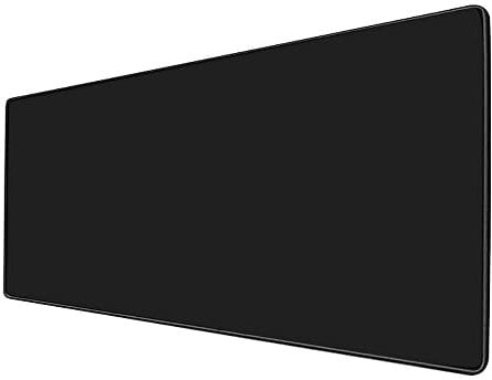 Envysun Gaming Mouse Pad Extended Large Computer Keyboard Mouse Mat Desk Pad Soft Smooth Surface and Anti-Slip Rubber Base Waterproof Soft (70X30 Black)