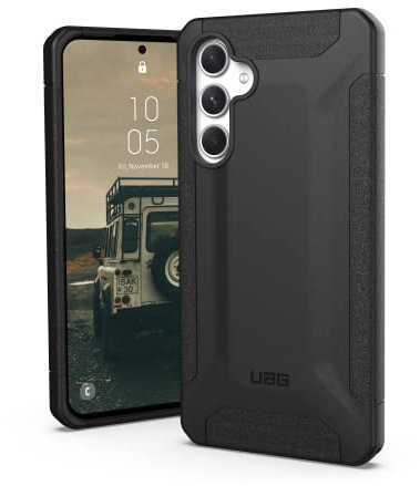 Urban Armor Gear Scout Case Schutzhülle Samsung Galaxy A54 5G Hülle [Offiziell Made for Samsung Zertifiziert, Sturzfest nach Militärstandard, Displayschutz durch erhöhten Rand] schwarz