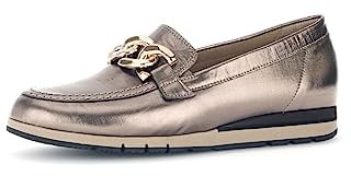 Gabor Bea Women's Leather Wedge Loafer 32.415 (Rame, UK Footwear Size System, Adult, Women, Numeric, Medium, 5)