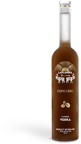 Laplandia Espresso Vodka I Vodka aus Finnland I 0,7l | Premium Espresso Wodka aus Lapland