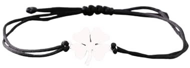 Zeayebsr Bracelet de Trèfle à Quatre Feuilles Porte-Bonheur Réglable - Bijou d'Amitié pour Femme et Amis - Idéal pour Anniversaire