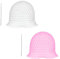 SträHnchenhaube SträHnenhaube SträNchen Haube SträHnchen Set Silikon HaarfäRbekappe Mit MetallhäKelung Weich Und Langlebig Leicht Zu Reinigen Geeignet FüR Frauen Und MäDchen 2 StüCk (Rosa/Weiß)