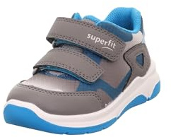 Superfit Jungen Cooper Sneaker, Hellgrau Türkis 2500, 29 EU
