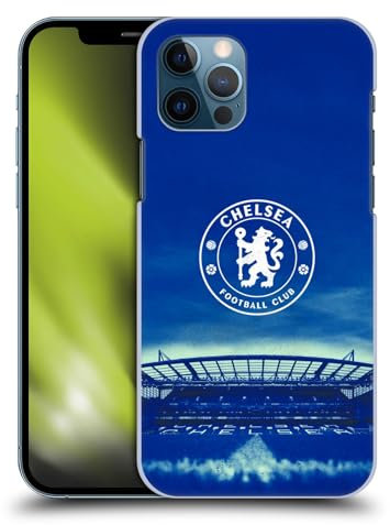 Head Case Designs Officially Licensed Chelsea Football Club Logo Retro Kit and Stadium Hard Back Case Compatible With Apple iPhone 12 / iPhone 12 Pro