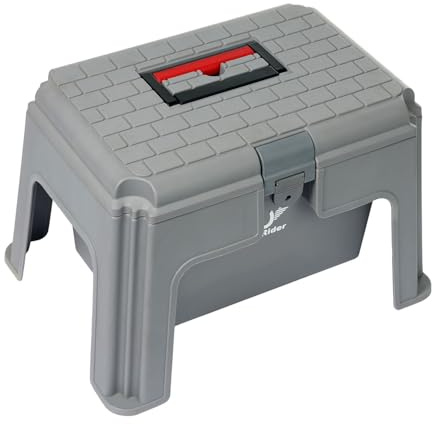 TuffRider Super Grooming Box with Stool-Grey