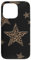 iPhone 13 Pro Leopard Cheetah Star Print On Black Trendy Women Girl Case