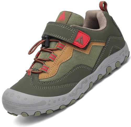 Mishansha Jungen Mädchen Wanderschuhe rutschfest Walkingschuhe Weich Flexibel Stabil Fitnessschuhe Freizeitschuhe für Kinder Sport Schuhe 29 EU