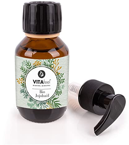 GreatVita Bio Jojobaöl Gold 6x 100ml | 100% reines kaltgepresstes Öl aus Jojobanüssen | Feuchtigkeitspflege für Haut, Gesicht & Haare | Naturkosmetik-Trägeröl für Massage & Aromatherapie