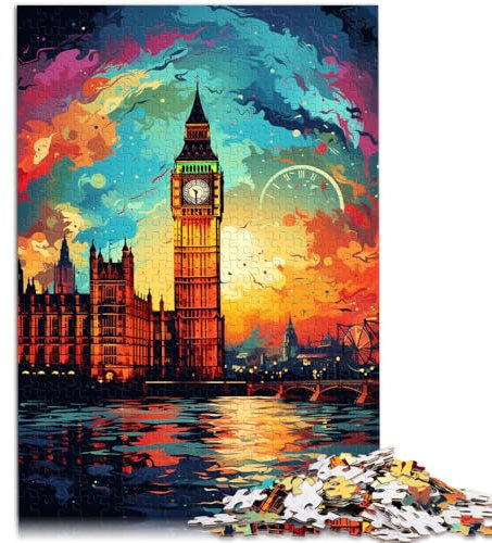2000 Piece Jigsaw Puzzles for Adults Big Ben and London Eye Jigsaw for Gifts Christmas Puzzle Gifts 27.56 in x39.37 in for teenager Age 14 Years Up