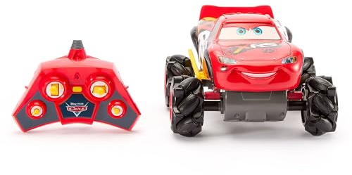 Disney Store Official Lightning McQueen RC Car, Cars, 25cm Stunt Vehicle | High-speed red RC car with oversized wheels, light-up smoke effect and 360° spins for action-packed play. Ages 3+