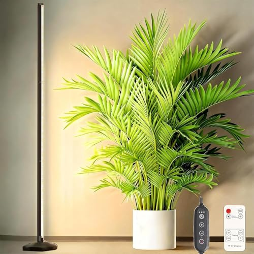 165cm Vertical Grow Lights for Indoor Plants: 48W, 6000K, 336 LEDs Full Spectrum LED Standing Plant Lights with Timer and 10 Level Dimmable Plant Growing Lamp for Greenhouse with Hanging Accessory