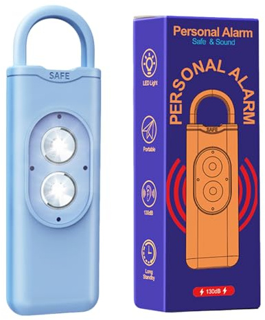 Personal Protector, Panic Button Keychain Device, Loud Signal alert, Warning Light Activation, Family Peace of Mind, Girls Boys Sister Gear, Ideal for Assault Supply
