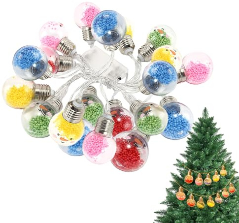 Weihnachtsbeleuchtung | 3 Meter LED-Leuchtmittel | Dekoration für Weihnachtsbaum | Dekoration für Innen Außen Balkon Garten Party Hochzeit