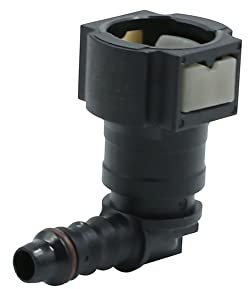 sourcing map Auto Kraftstoffleitung Verbinder Schlauchkupplung Kraftstoffschlauch Verbinder Schnellkupplung Buchse schwarz 9,49 mm ID6 für Auto, Gas, Kraftstoffleitung, Schlauch