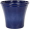 Cache-Pot 46 cm de Diamètre en Fibre d'Argile et Fibre de Verre Bleu Marine Kokkino