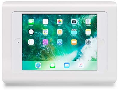 Tabdoq Wandhalterung kompatibel mit iPad 7 & 8 sowie iPad 9 (2019 & 2021) 10,2 Zoll oder iPad 10.5 Zoll (Weiss)