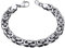 ChainsHouse Gold Königskette armband 8mm breit 19cm lang Armreif 19cm lang für herren und Jungen