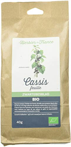 L'Herbier de France Ribes nero - Foglie biologiche, confezione da 40 g