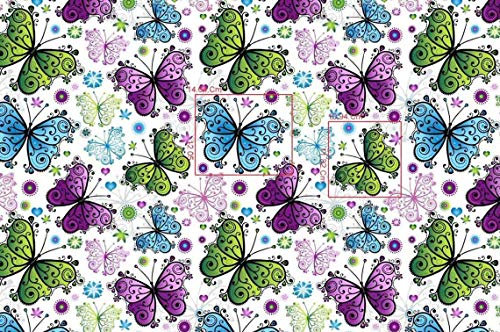 Baumwollstoff Kinderstoff Schmetterling Breite 160cm ab 50cm (0,5m)