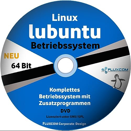 Linux lubuntu 2026 64 Bit, komplettes Betriebssystem auf DVD