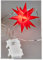 Weihnachtsstern zum Hängen beleuchtet 12cm Hänger Stern in 3D-Optik mit LED-Licht Deko Weihnachten Fensterschmuck