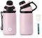 Fjbottle Gourde Isotherme avec Couvercle Magnétique - 400ml/600ml/800ml/1L/1.5L - Bouteille Isotherme Étanche sans BPA, Gourde Inox Bouche Standard, Gourde Enfant pour Sport, Gym, Voyage
