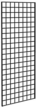 CompleteShopfittings Black Super Heavy Duty Grid Mesh Display Wall Panel Retail Shop Display-5ft High x 2ft Wide-1 Panel