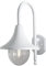 LED Downlight Außenwandleuchte im Landhausstil aus Aluminium Weiß, Höhe 44cm