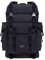 KAUKKO Canvas Groß Rucksack Damen Herren, Vintage Jagdrucksack Wanderrucksack mit 15 Zoll Laptopfach für Arbeit, Ausflüge, Uni, 23L, Schwarz-K1018