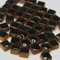 1000 mini tessere in ceramica per mosaico fai da te, opere d'arte fatte a mano, 5 mm, marrone nero, RL01