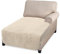 Granbest Super Soft Dicke L-förmige Sofa Abdeckung, rutschfeste Chaise Lounge Abdeckung, große Ecke Couch Abdeckung für Haustiere (Chaise, Beige)