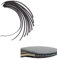 zalati Edge Tape 10pcs Side Tape Gummipaddels Klinge der Kanten Schutz für Tischtennis/Ping Pong Paddles mit 45.1.1 cm -Schwarz