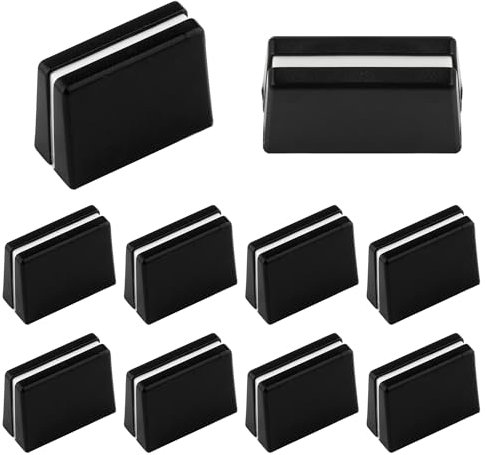 10 Stück Fader Kappen, Fader Caps Mischpult Slider Fader Knöpfe für Pioneer DJM350, 400, 500, 700, 750, 800, 850, 900NEXUS, 900SRT, 900NXS2, 2000, 2000nexus. Einfach zu Installieren, Schwarz