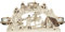 Rudolphs Schatzkiste Teelichthalter DREI Haselnüsse für Aschenbrödel ® 3 Teelichter BxHxT 24x11,5x6,5cm NEU Lichterbogen Fensterbogen Spitzbogen Erzgebirge Weihnachten Bergbau Bergmann Licht Holz