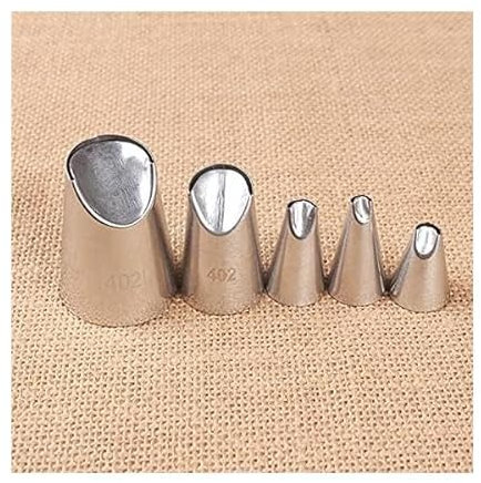 BKEKM Cake Piping Nozzles 402l Stainless Steel Piping Tips Chrysanthemum Nozzle Icing Piping Pastry Accessories Nozzles Tips