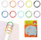 Binder Ringe 25mm,30 Stück Buchringe Buchbinderinge,Loseblatt Verbinder Ringe,Heftringe Karteikarten Ring,Metall Bücher Ringe,Buchringe Ringbinder,Bücher Ringe,Anneaux de Livre Colorés
