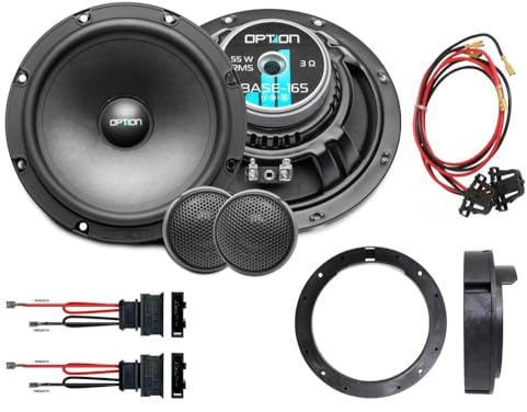Option Lautsprecher 16,5cm kompatibel mit VW Amarok (Typ 2H) - Plug & Play Lautsprecher - 2-Wege Komponenten-Lautsprecher