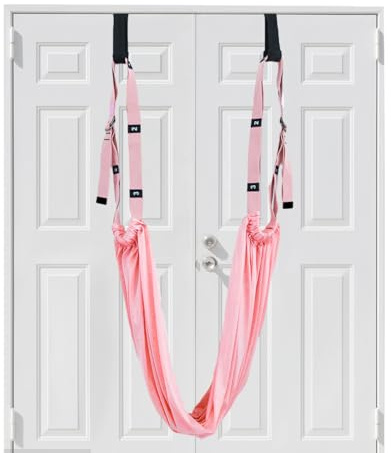 Huasean Cuerda de Yoga aérea, Columpio de Yoga aéreo | Equipo de Estiramiento con Anclaje para Puerta - Entrenamiento de divisiones, Correa de Estiramiento de piernas para Gimnasio Fitness Fuerte