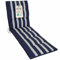 Herlag Liegenauflage Blockstreifen Mia 200x60x5cm | Gestreifte Gartenliegen-Auflage | Gartenmöbelauflage für Sonnenliege | Pflegeleichte Easy-Line | Öko Tex 100 | Blau-Gestreift