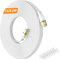 Nowunke Cable Ethernet 20 Metros, Cat 8 Cable Internet Alta Velocidad Plano 20 metros Cable de Red 40Gbps 2000MHz, RJ45 Gigabit Blanco Blindado Cable Lan para Switch, Rúter, Módem, PC