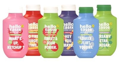 hellotaste Bestseller Bundle 6x300ml - Ketchup, Burger Sauce, Süß-Sauer Sauce, Mayo & Joghurt Sylter Art - Ohne Zuckerzusatz - Fettreduziert & Vegan