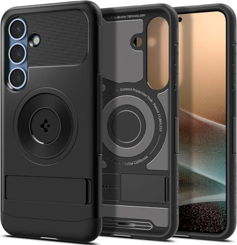 Spigen Galaxy S25 Plus Hülle Slim Armor mit MagFit schwarz ACS08915