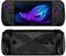 ROG Ally Custodia protettiva morbida in TPU per ASUS Rog Ally X 2024 Gaming Handheld Cover con staffa, design antiscivolo antigraffio Cover protettiva per gioco antiurto (nero)