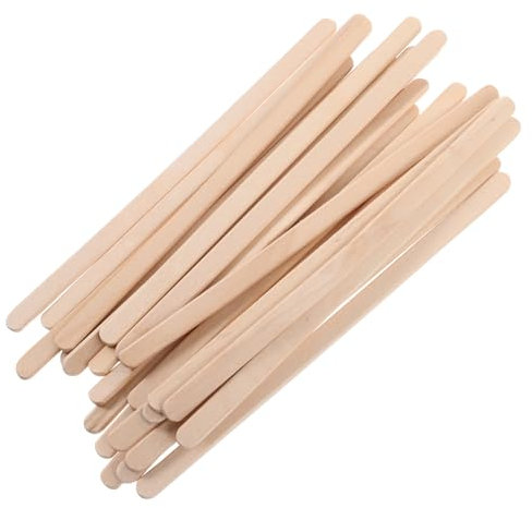 minkissy 100stücke Holzspatel Für Haarentfernung Waxing Wachsstifte Aus Holz Wachsapplikator-werkzeug Zum Auftragen Von Wachs Und Formen Der Augenbrauen