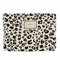 HERZWILD Kosmetiktasche Damen Make Up Tasche Cord mit Reißverschluss Kulturtasche Kulturbeutel Schminktasche Taschen für Damen und Mädchen (Beige Leopard)