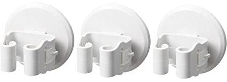 HOLIDYOYO 3pcs Suction Cup Mop and Broom Holder Wall-Mounted Clips Heavy Duty Anti-Slip Grippers for Kitchen Bathroom Garage for Organizing Cleaning Tools